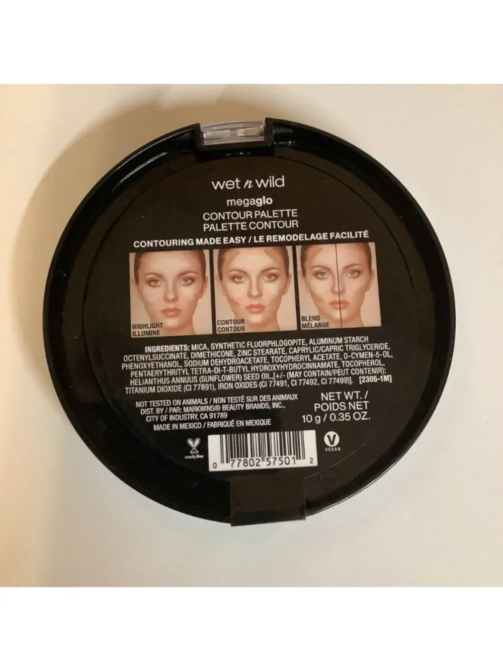 wet n wild MegaGlo Contouring Duo Palette in 750A Caramel Toffee (Sealed)